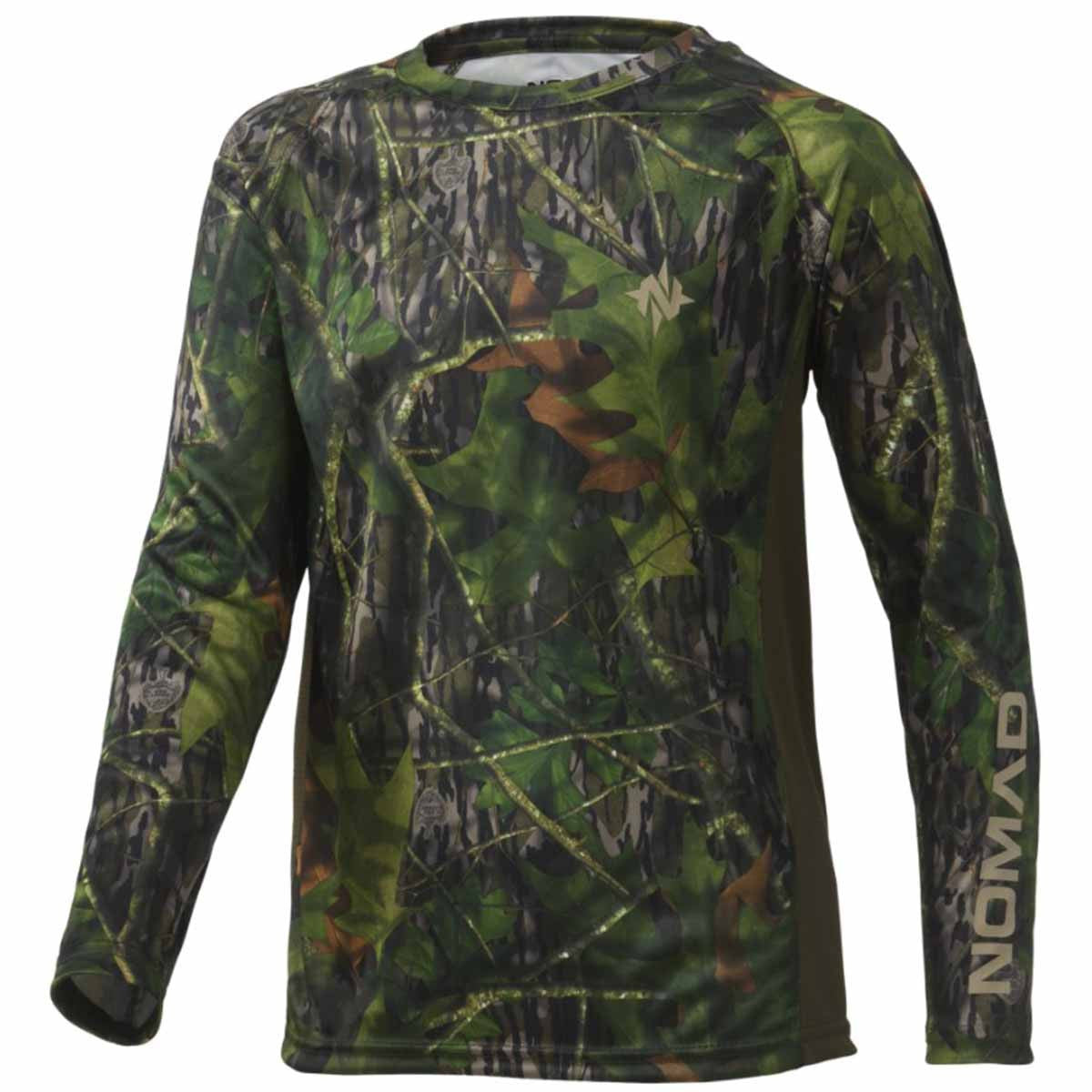 Youth Camo Pursuit Long Sleeve Crew Neck
