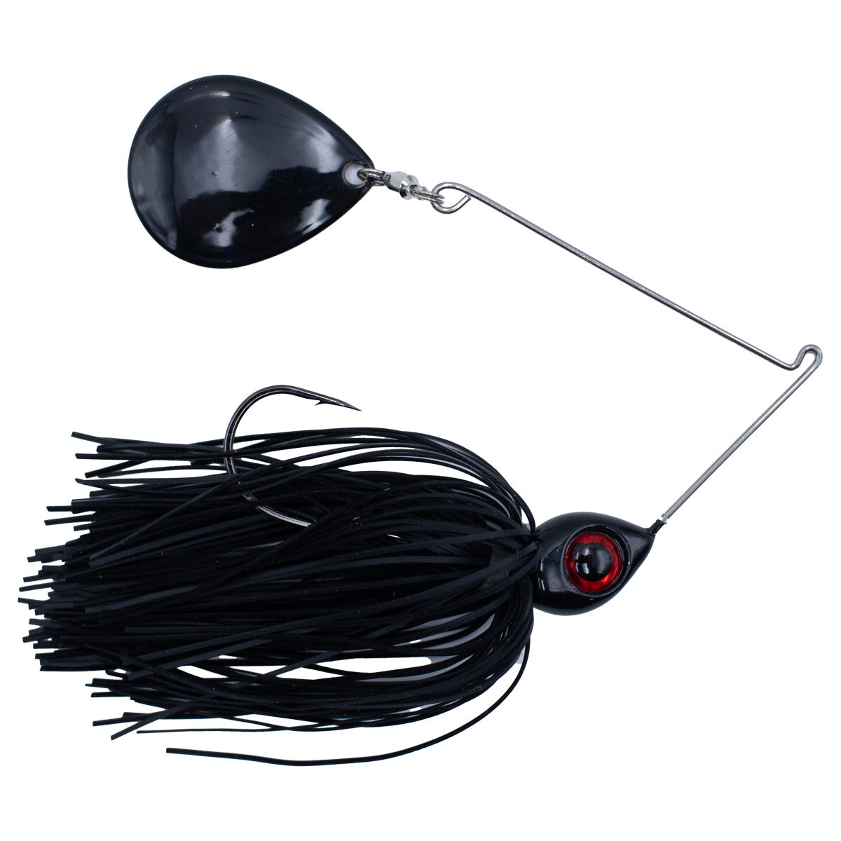 Head Hunter Lures Nasty Nasty 50/50 Colorado Spinnerbait Image in Black Kinight/Black