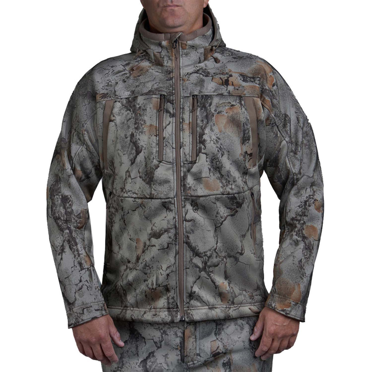 Natural Gear Coldfront Waterfowl Jacket Front Model Image