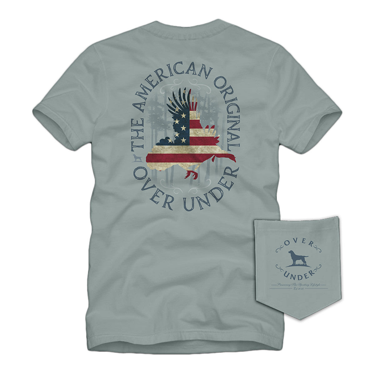 Over Under Turkey Flag Short-Sleeve T-Shirt Image in Bay