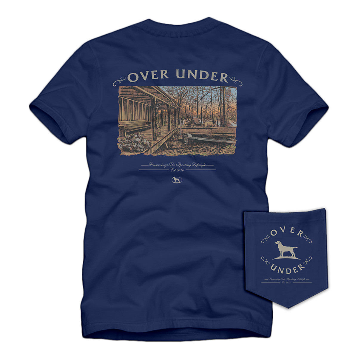 Over Under Strait Lake Short-Sleeve T-Shirt Image