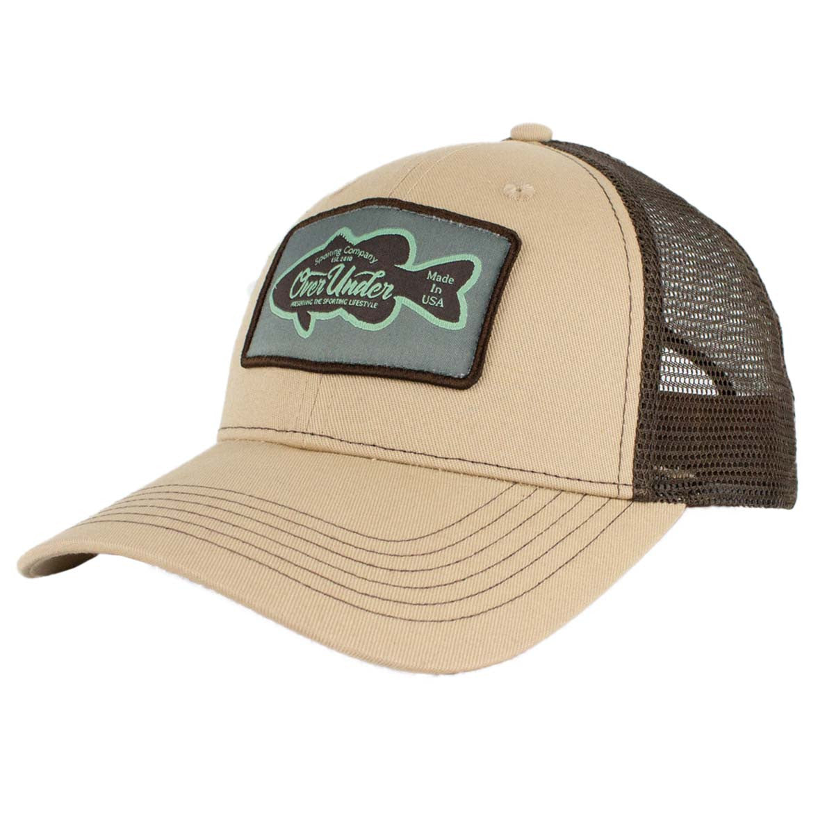 Over Under Largemouth Mesh Back Hat - Khaki