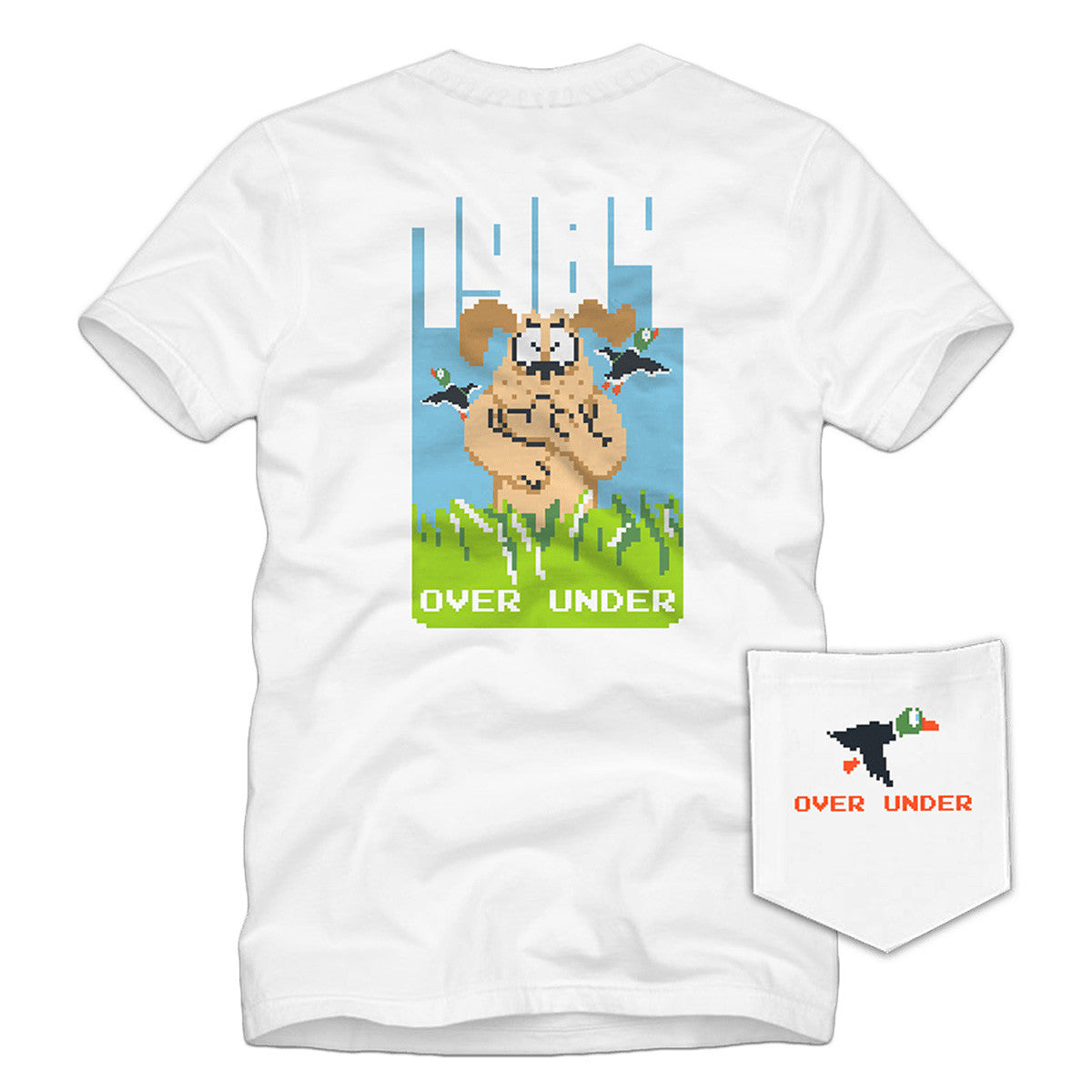 Over Under 1984 Duck Hunt Short-Sleeve T-Shirt Image in White