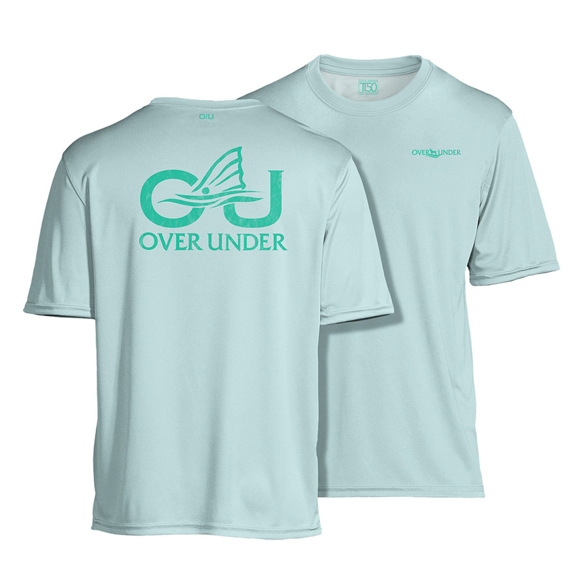 Over Under Tidal Tech O/U Redfish Short-Sleeve T-Shirt Image in Surf