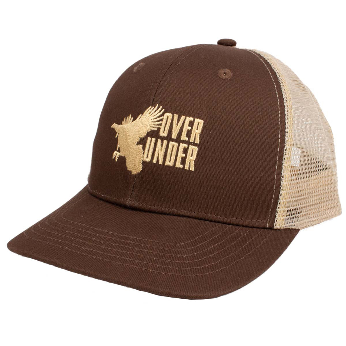 Over Under Turkey Flight Mesh Back Hat - Brown
