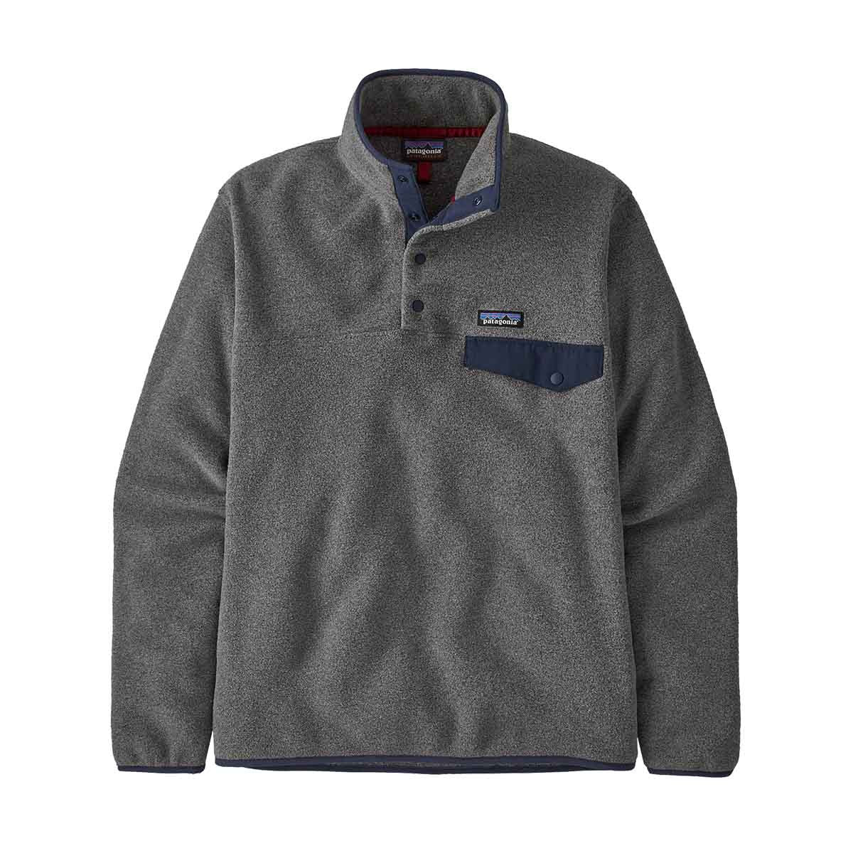 Patagonia Men's Lightweight Synchilla Snap-T Fleece Pullover Image in Nickel