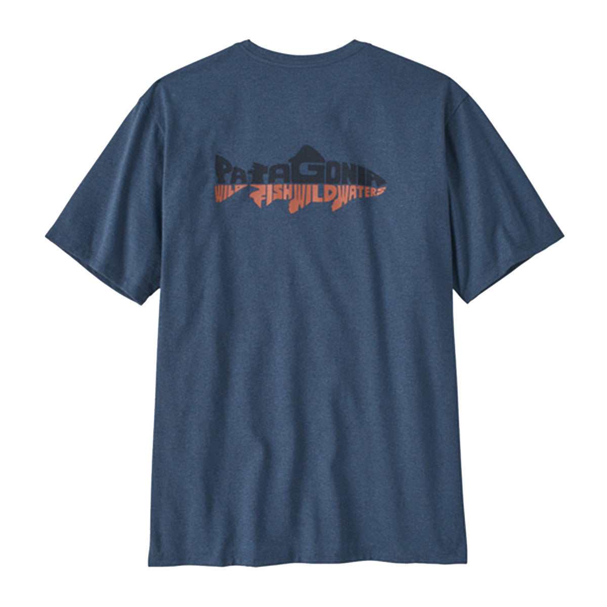Patagonia Wild Waterline Pocket Responsibili-Tee Image in Utility Blue
