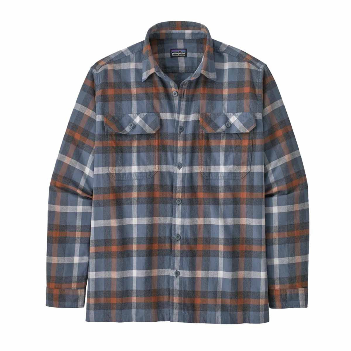 Men's Long Sleeve Organic Cotton Midweight Fjord Flannel Shirt