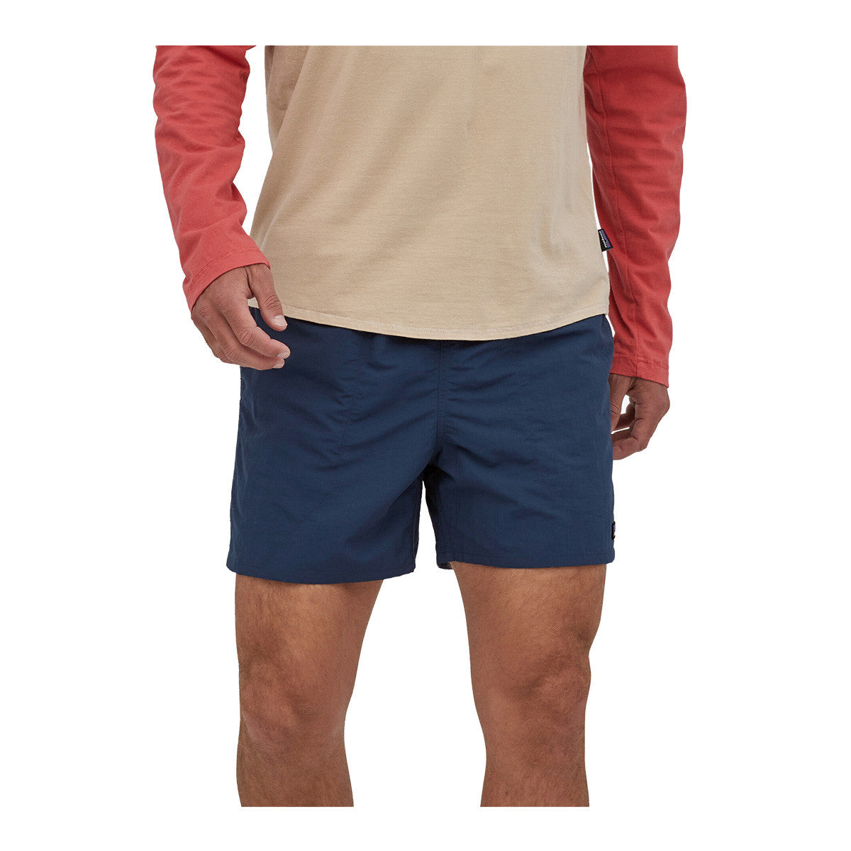 Patagonia Men's Baggies Shorts - 5" Model Front Image in Tidepool Blue