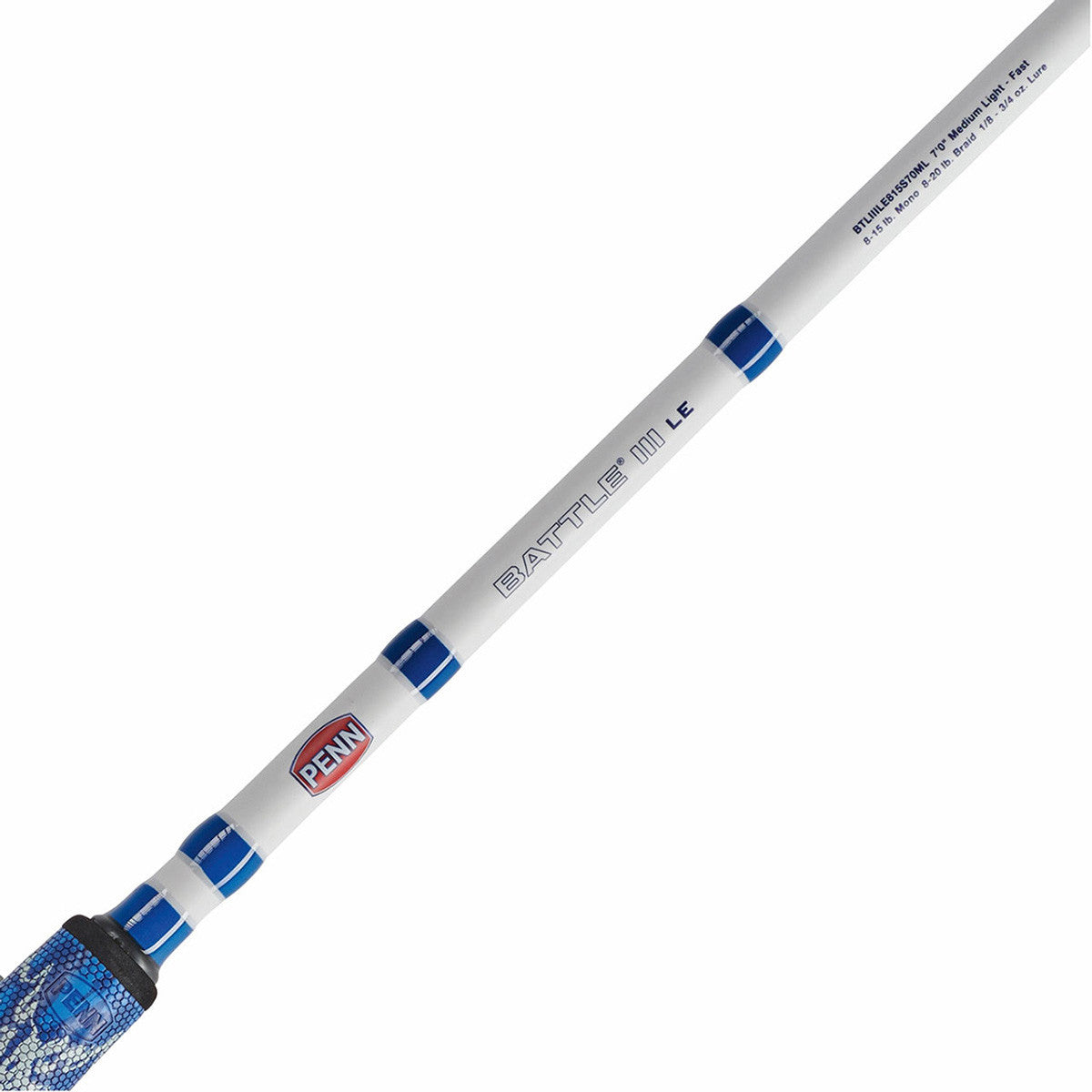 Battle III LE Spinning Rod and Reel Combo Medium Power, 7'0", Reel Size 4000, 1 Piece