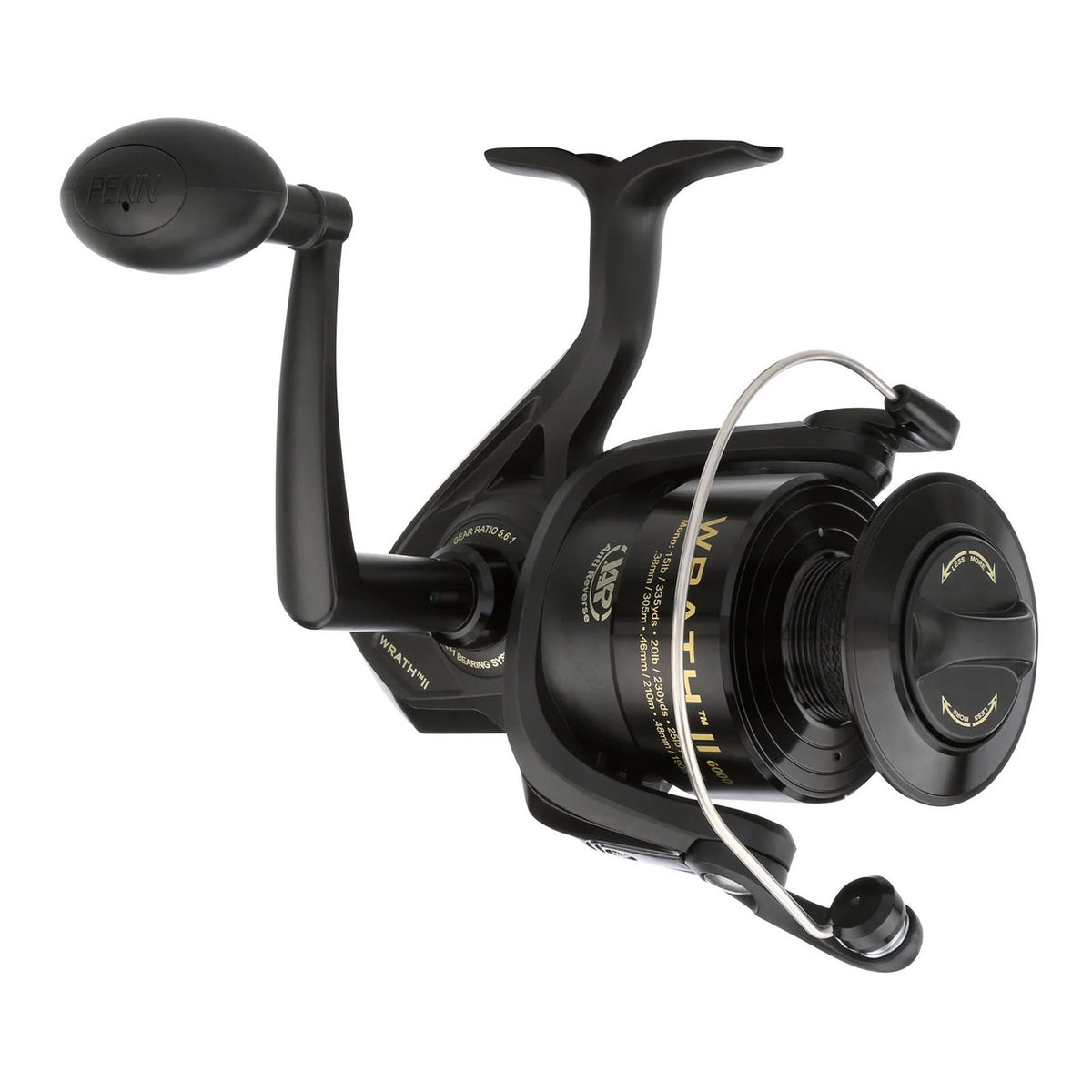 Penn Wrath II Spinning Reels Side Image in 6000