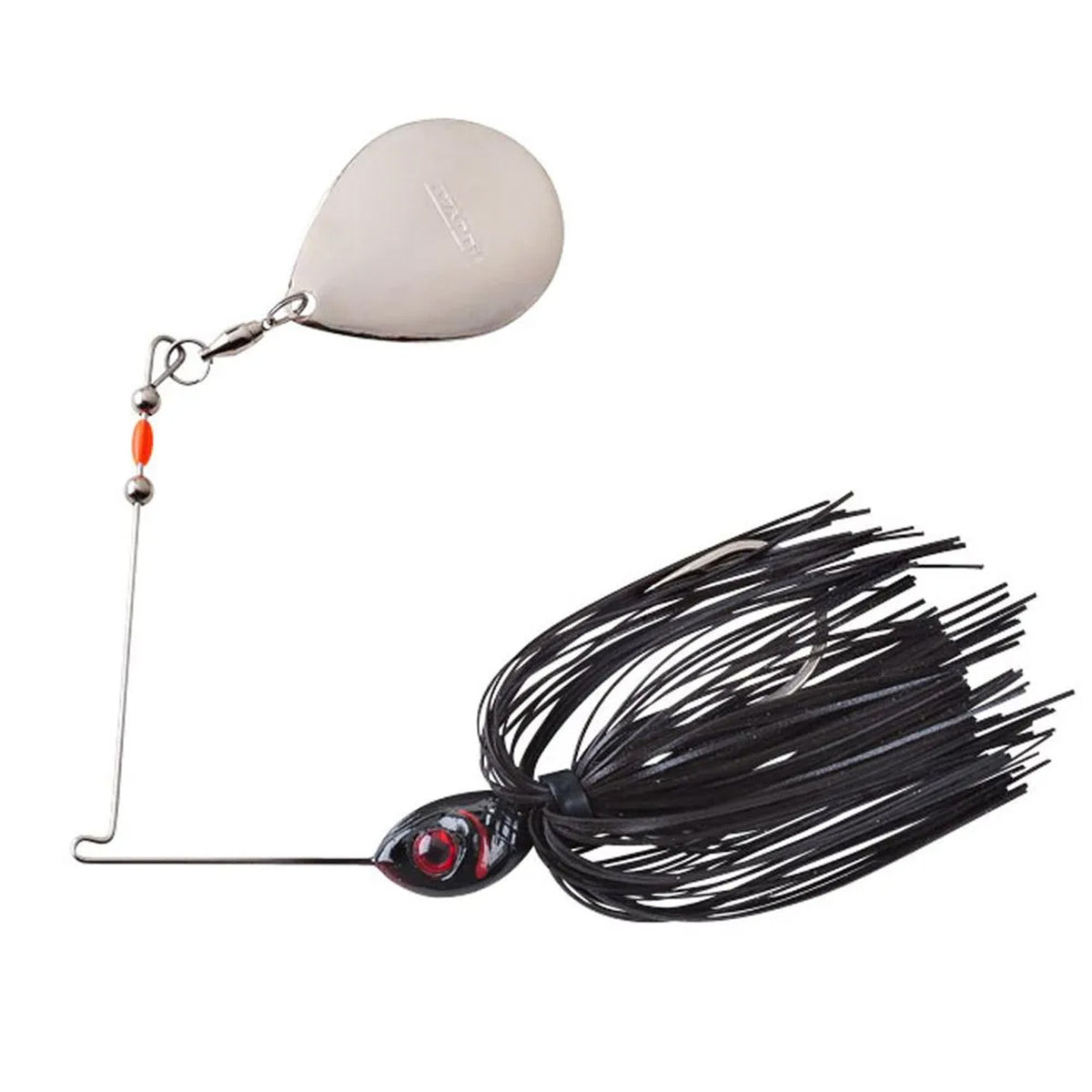 Single Colorado Blade Spinnerbait Image in Black