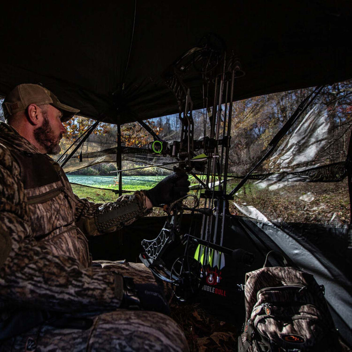 Primos Double Bull SurroundView Max Hunting Ground Blind Inside Blind Image