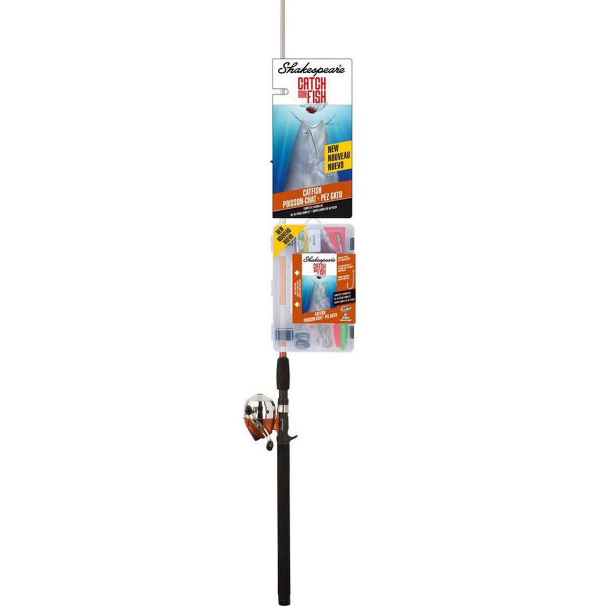 Catch More Fish Catfish Spincast Rod and Reel Combo