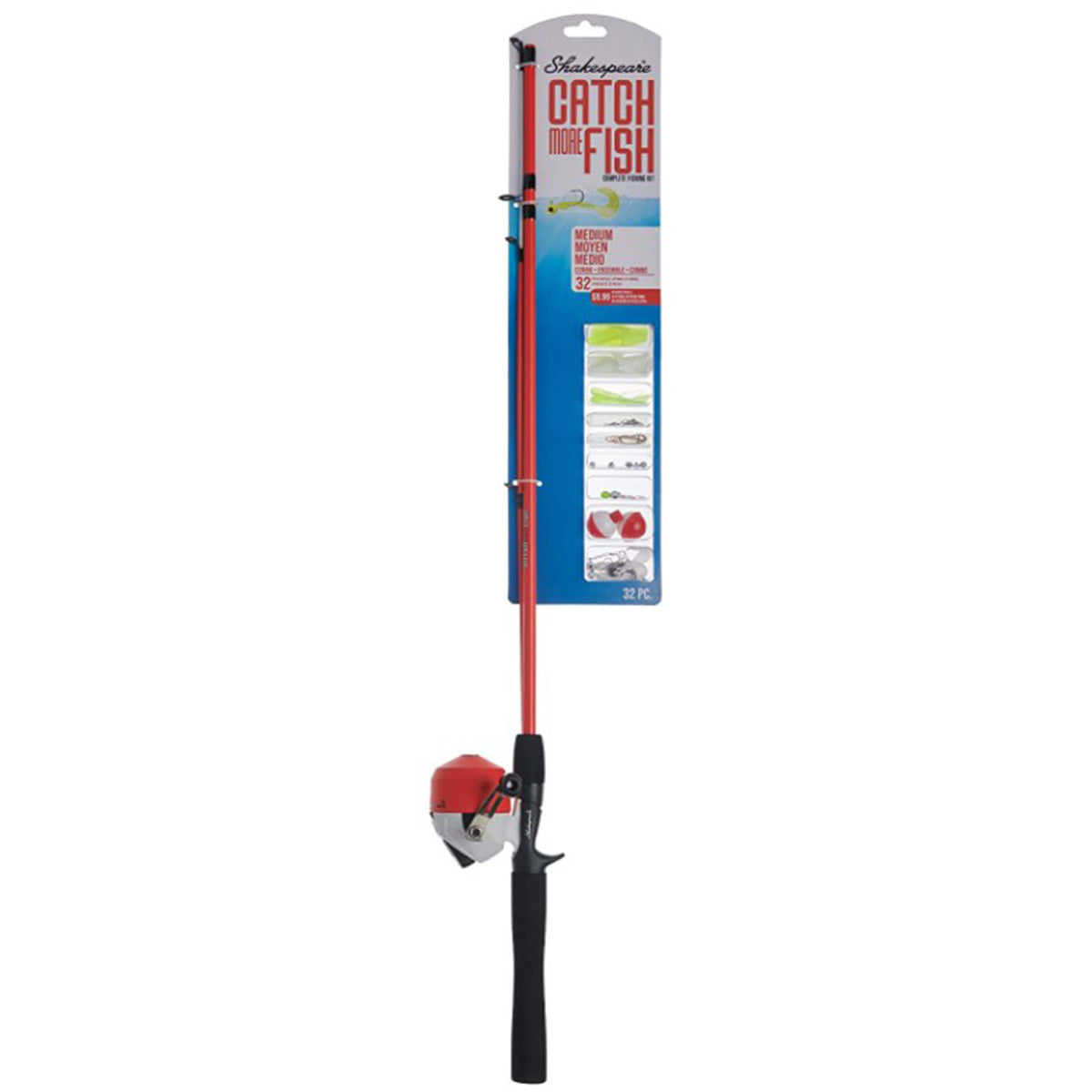 Catch More Fish Spincast Rod and Reel Kit Combo