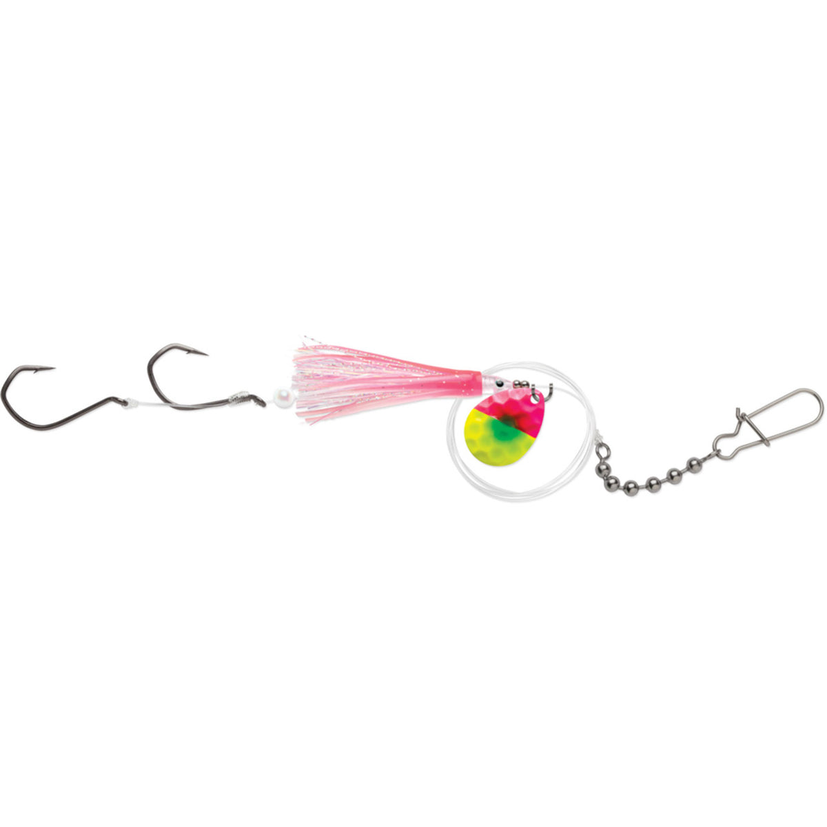 VMC Jensen Spin 3.5 Techset Flash - Flash Gold Pink Chartreuse Green Dot