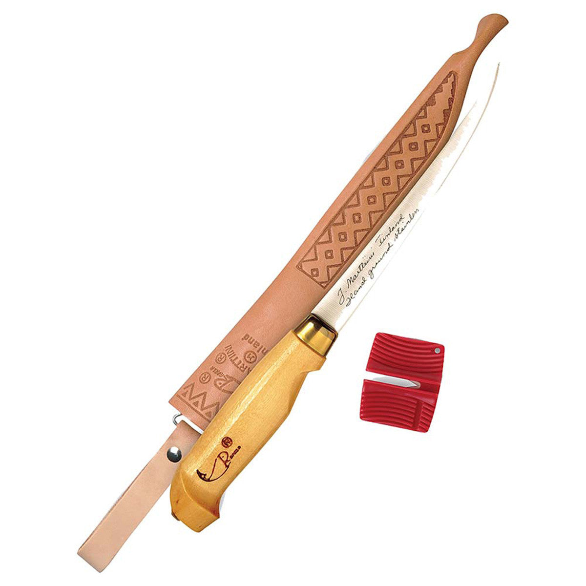 4" Fish'n Fillet Knife, Single Stage Sharpener, and Sheath
