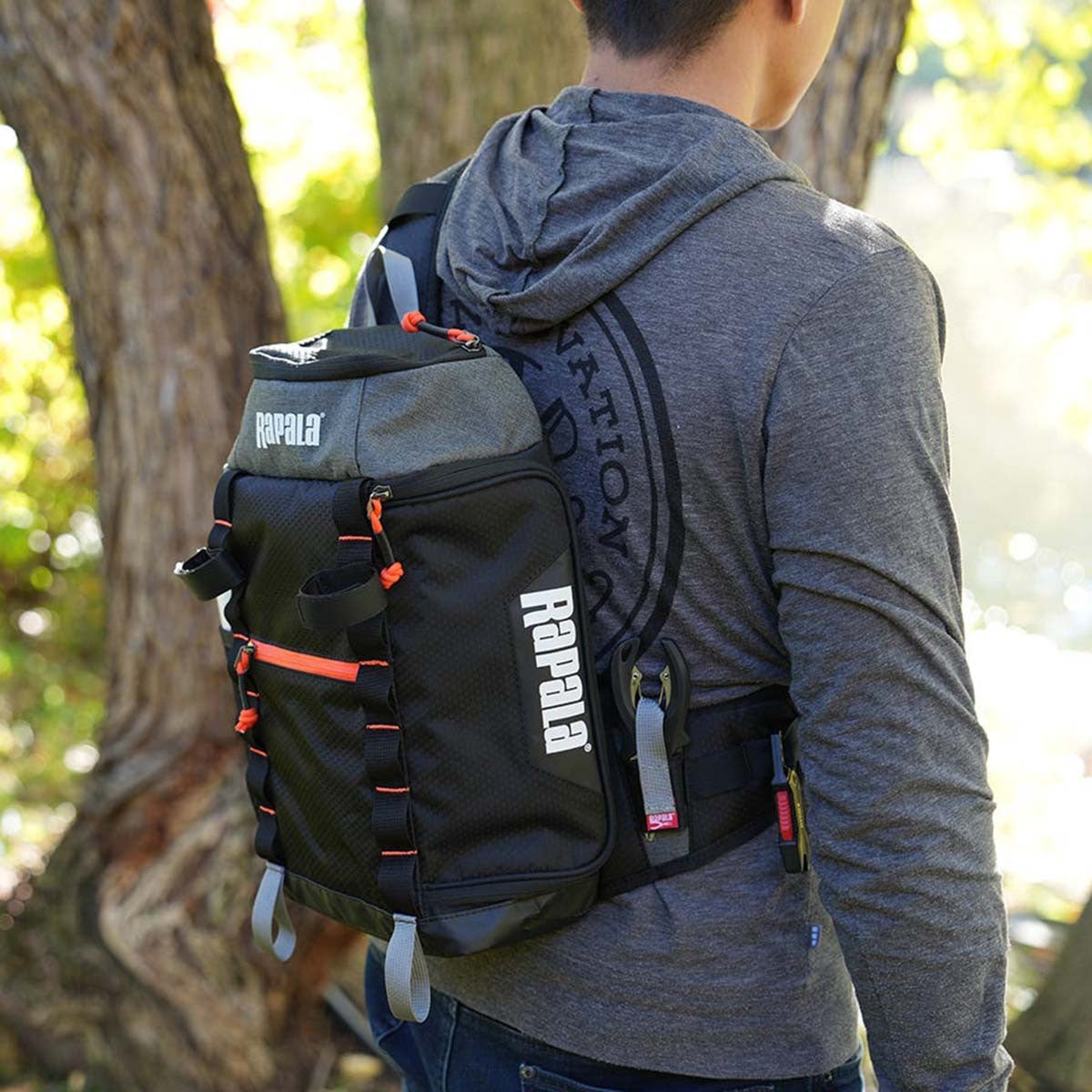 Rapala Venture 8" Sling Pack On Model Image