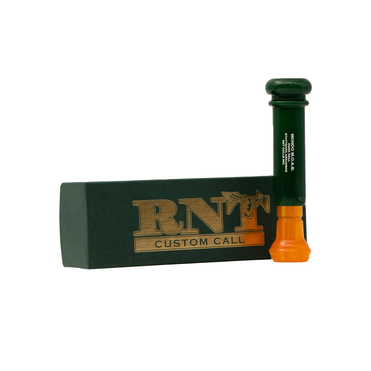 case and call image of Rogers MOAB Pearl Green/Burn Down Duck Call.