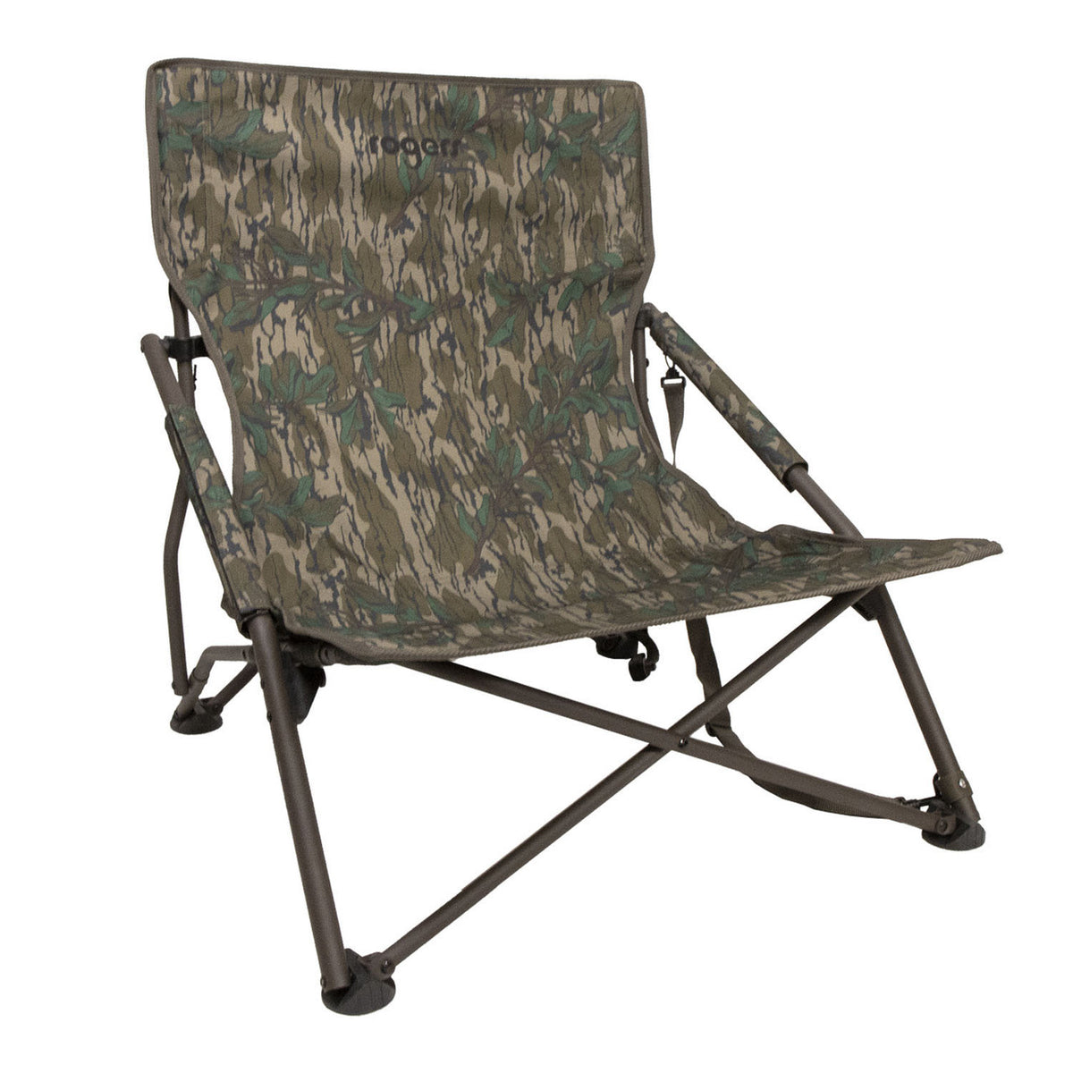 image of Rogers Tough Hunter XL Low Profile Turkey Chair in Mossy Oak Greenleaf.