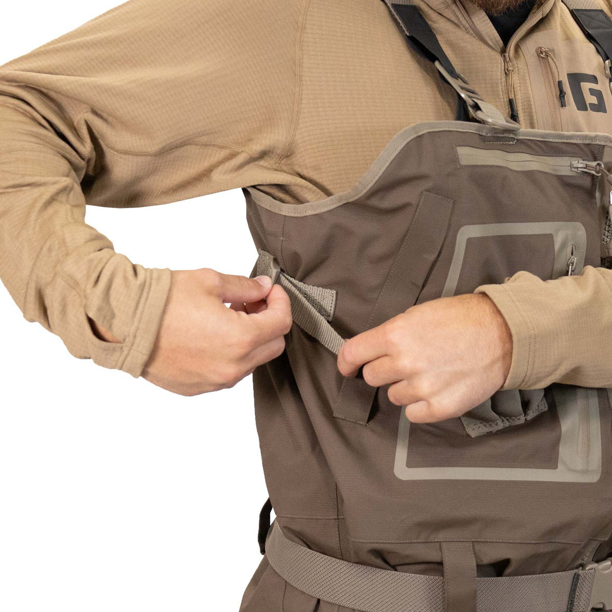 Side strap image of Men's NXT ZIP 2N1 Insulated Breathable Wader.