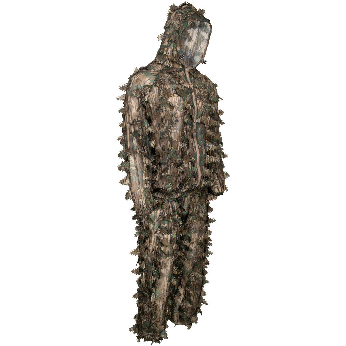 tilted image of Rogers Sporting Goods Verdant Leafy Suit Image in Mossy Oak Original Bottomland.