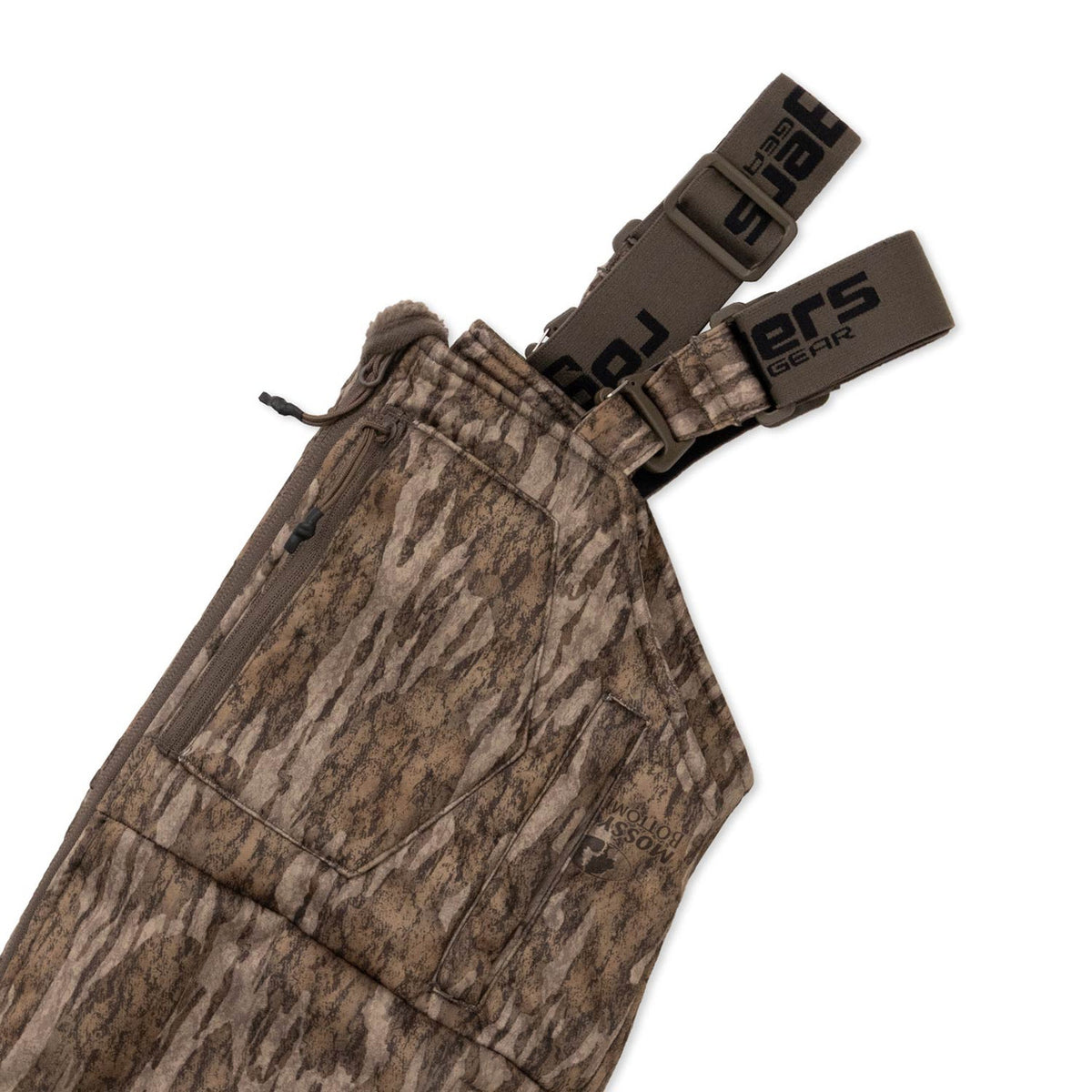 Close up top side image of the Rogers Terik G2 Whitetail Youth Bibs.