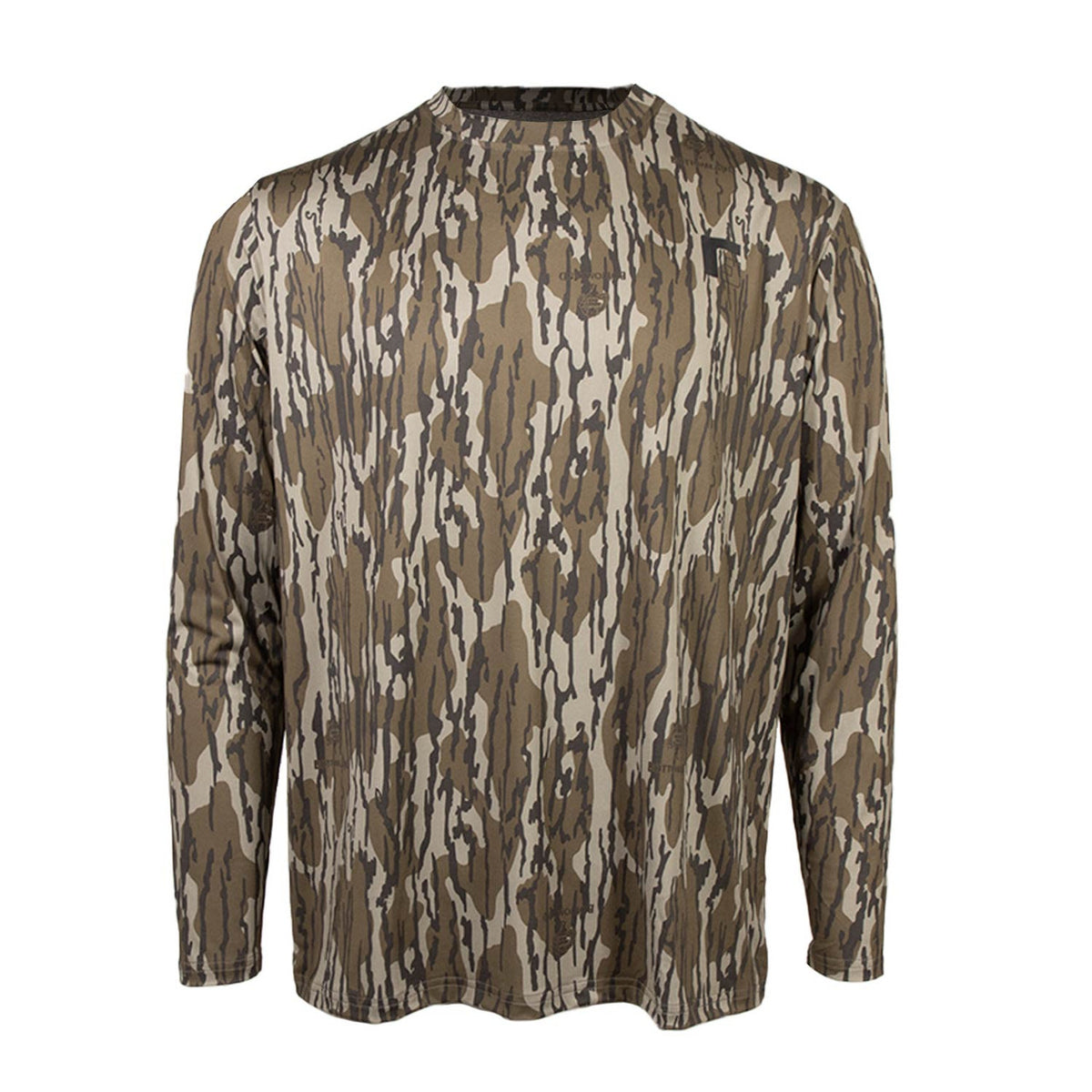 image of Rogers Elite Chill Long Sleeve Tee with Bug Protection in Mossy Oak Original Bottomland.