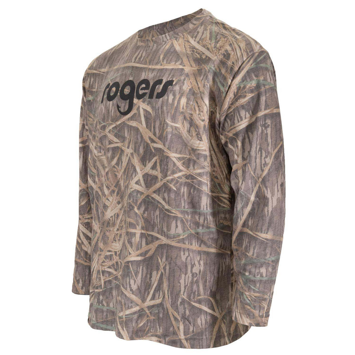 Side image of the Rogers Logo Washed Out Long Sleeve Tee.