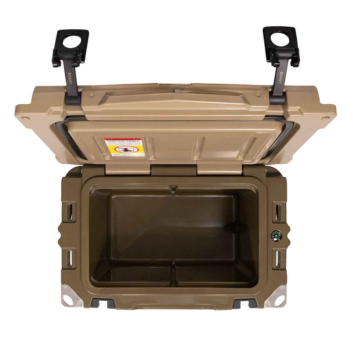 Top Open Image of the Rogers Sporting Goods Workin' Man 2.0 20-Quart Cooler.