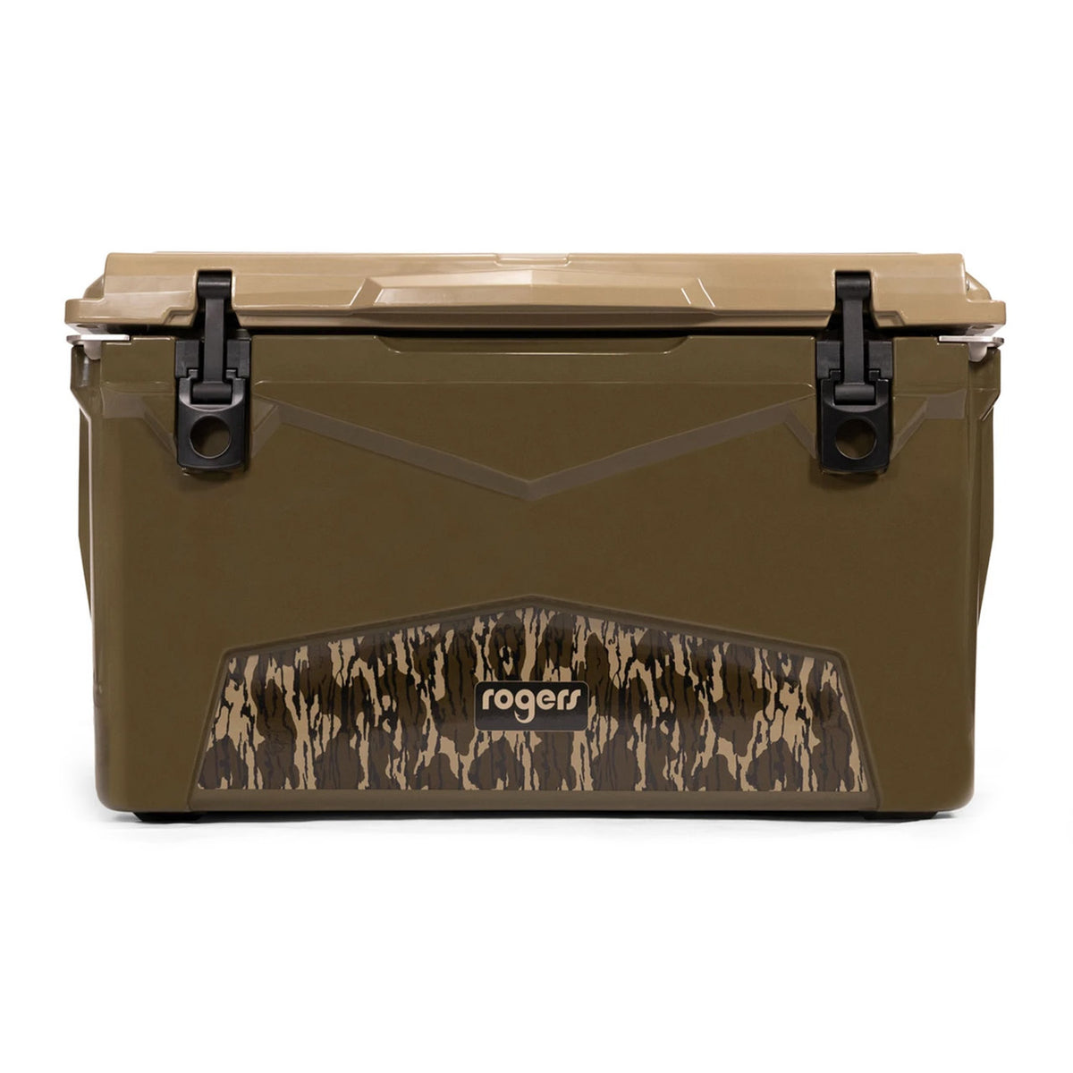 Image of the Rogers Workin' Man 45-Quart Cooler - Mossy Oak Edition.