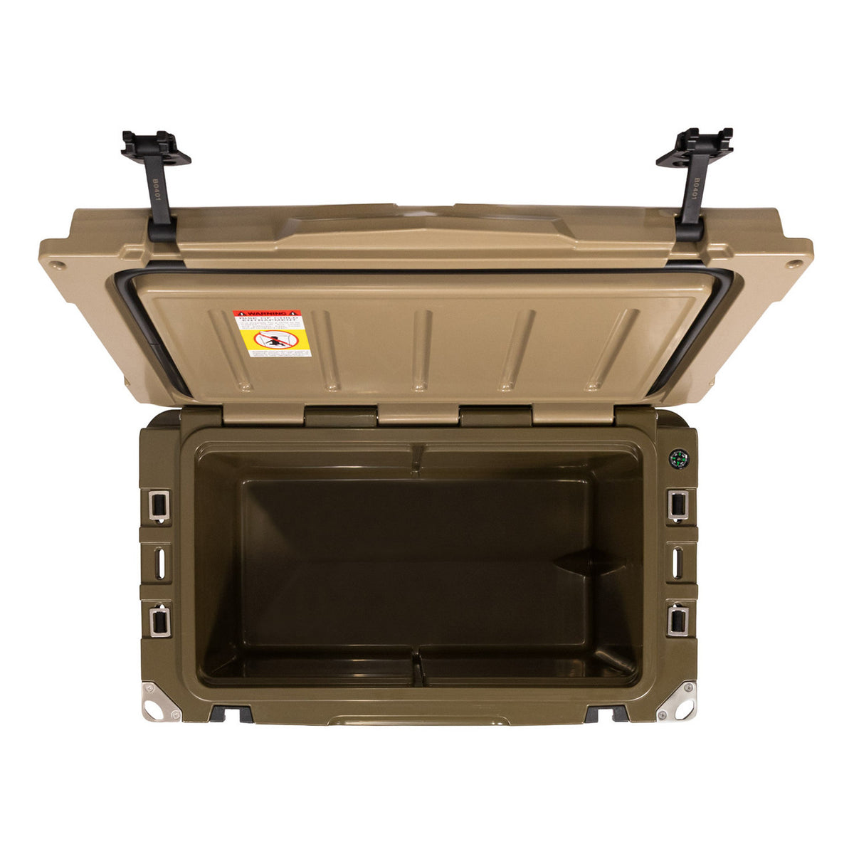 Inside Image of the Rogers Workin' Man 45-Quart Cooler - Mossy Oak Edition.