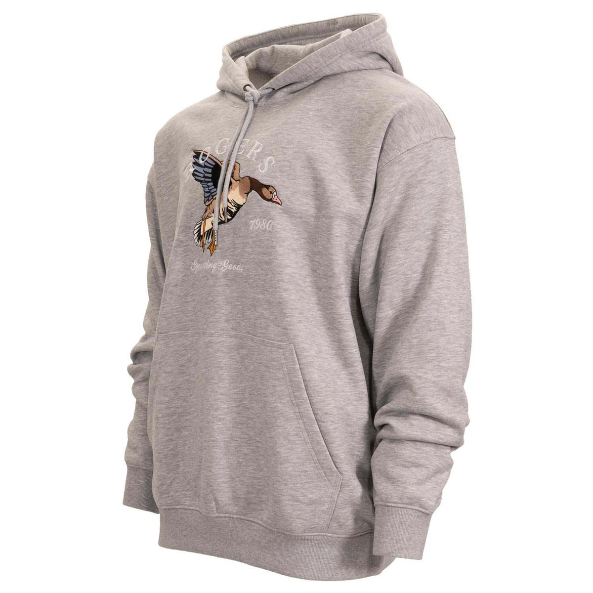 Tilted image of the Rogers Sporting Goods Specklebelly Flight Hoodie.