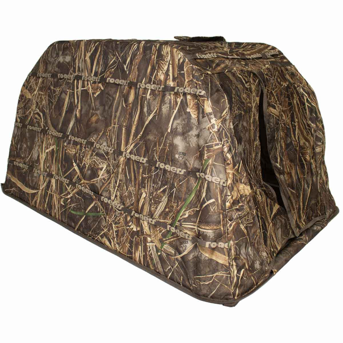 Rogers Pooch Palace XL Dog Blind with Pad image in Realtree Max 7