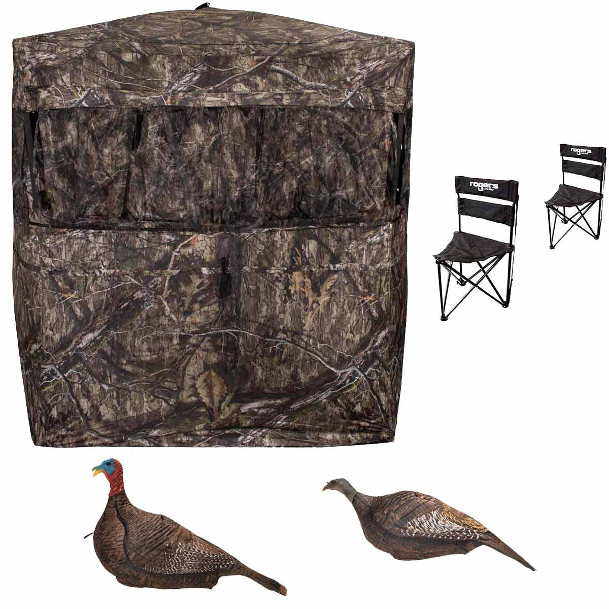 Workin Man Ground Blind Tukey Hunters Bundle - Mossy Oak DNA
