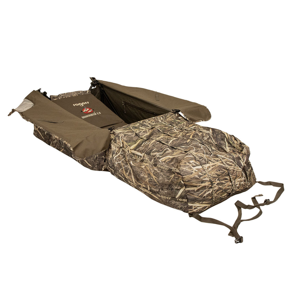 Image of Rogers Goosebuster 2.0 Layout Blind, Mossy Oak Habitat Open