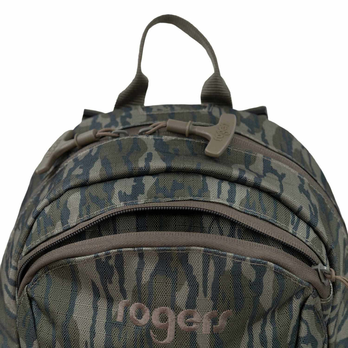 Top handle image of the Rogers Toughman Hunting Backpack.