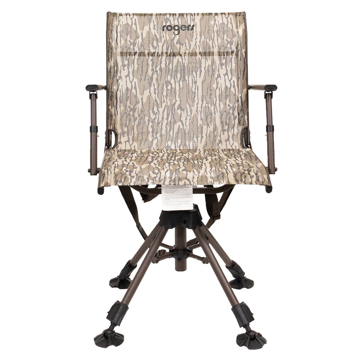 Front view image of the Rogers Tough Hunter Deluxe 360° Swivel Seat.