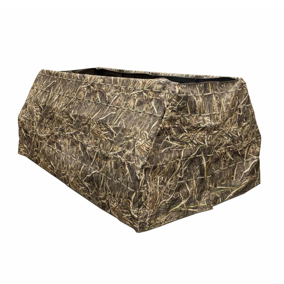Angled image of the Rogers Sporting Goods Goosebuster 3-Man Frame Blind.