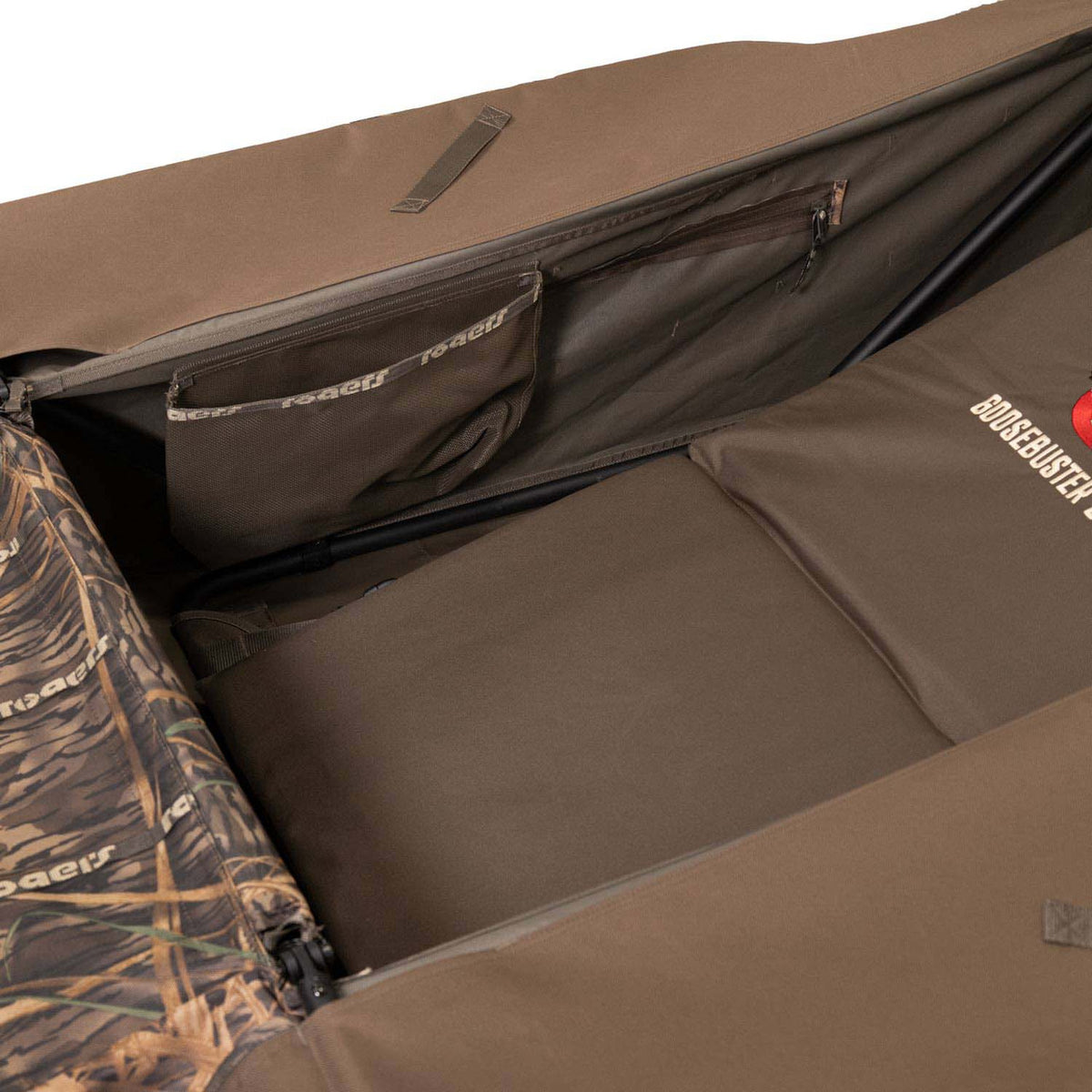 Inside Pocket Image of the Rogers Sporting Goods Goosebuster 2.0 Layout Blind.