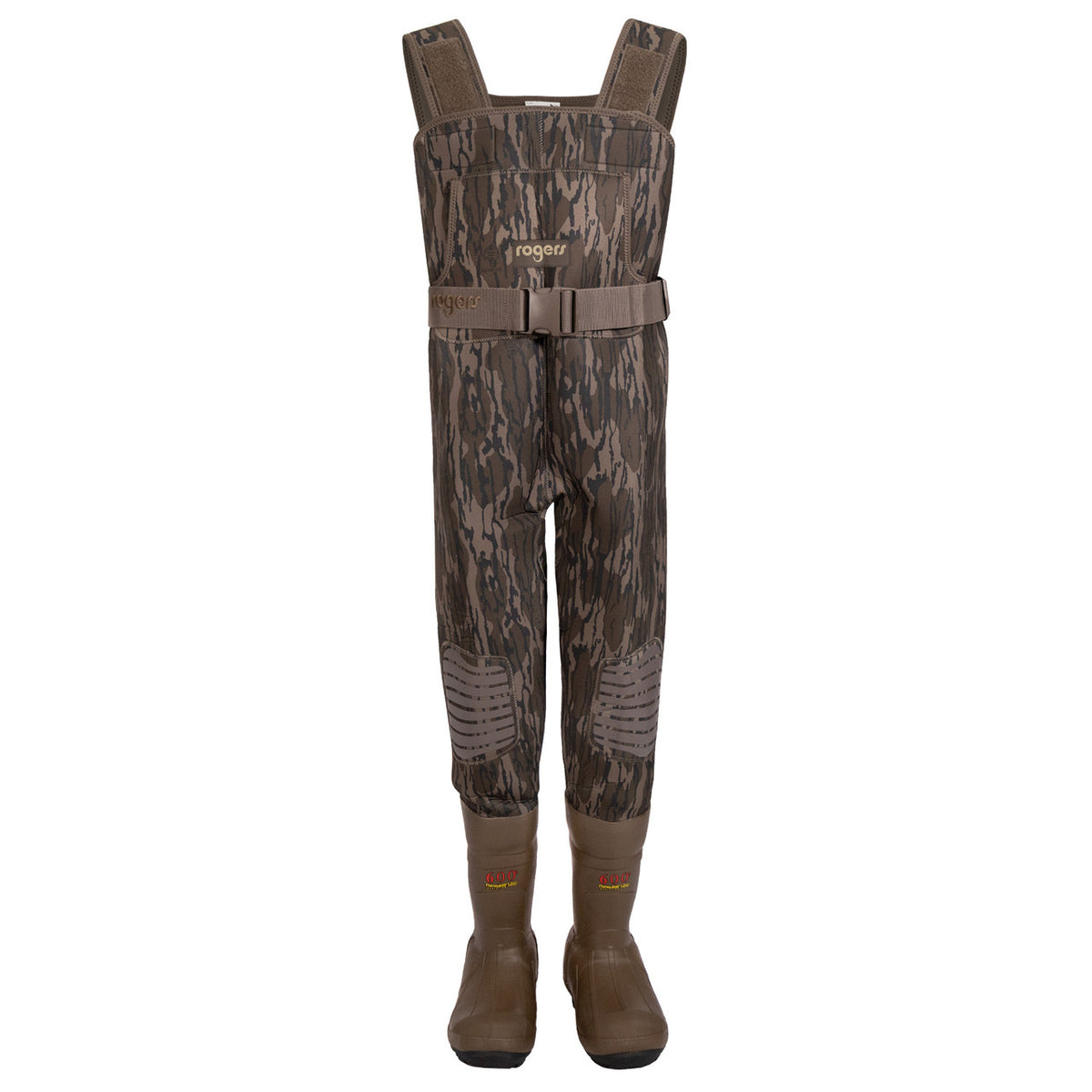 Rogers Youth Workin' Man 3.5MM Neoprene Wader Image in Mossy Oak Original Bottomland