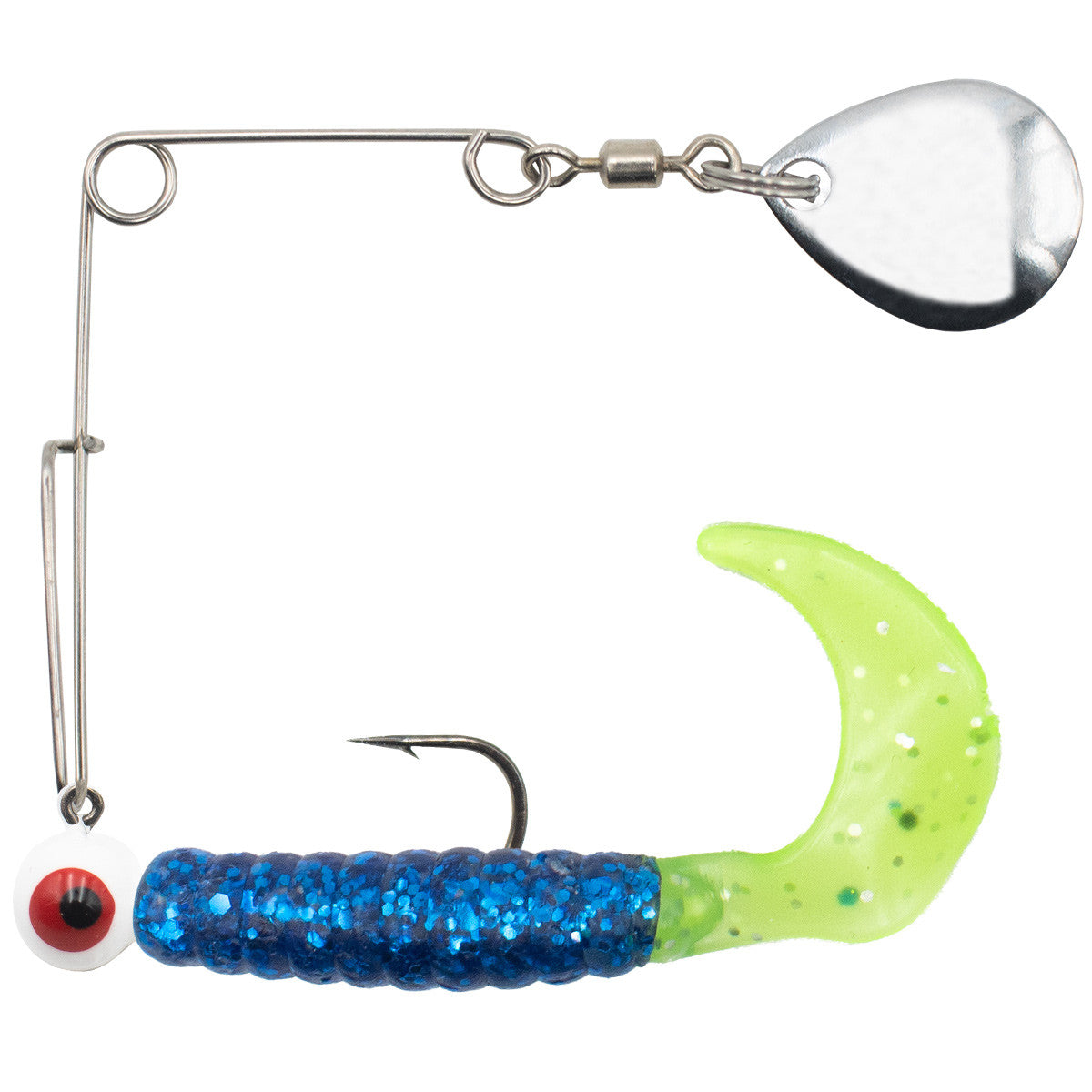 Rogers Sporting Goods Lil' Bee Jester Image in Blue Sparkle-Chartreuse Sparkle