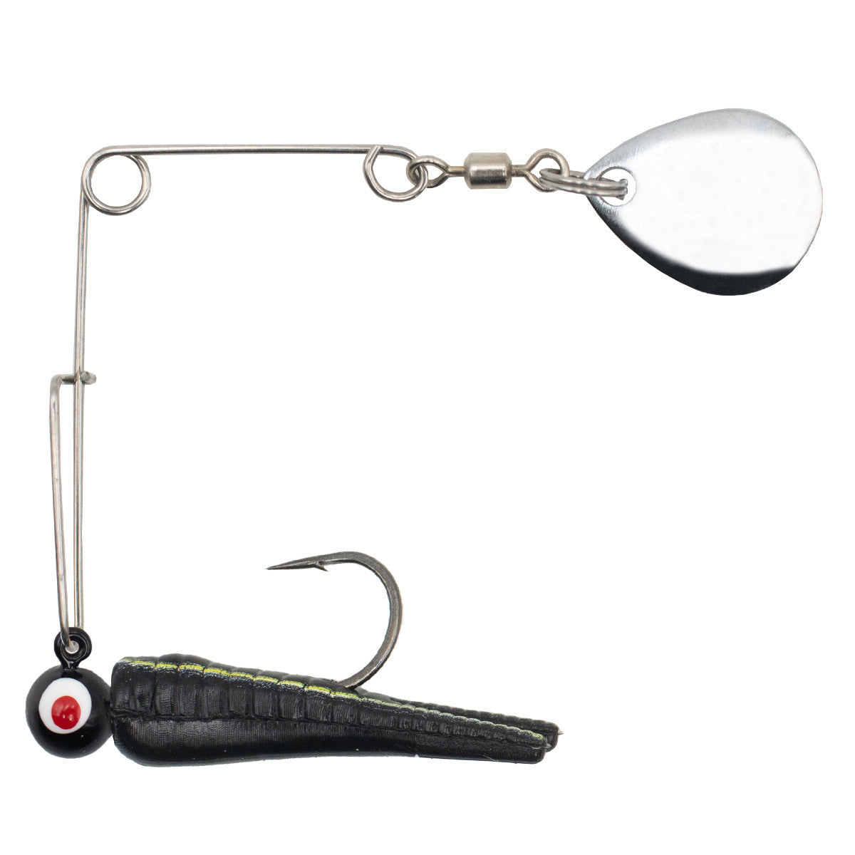 Image of the Rogers Sporting Goods Lil' Bee Split Tail in Black-Yellow Stripes