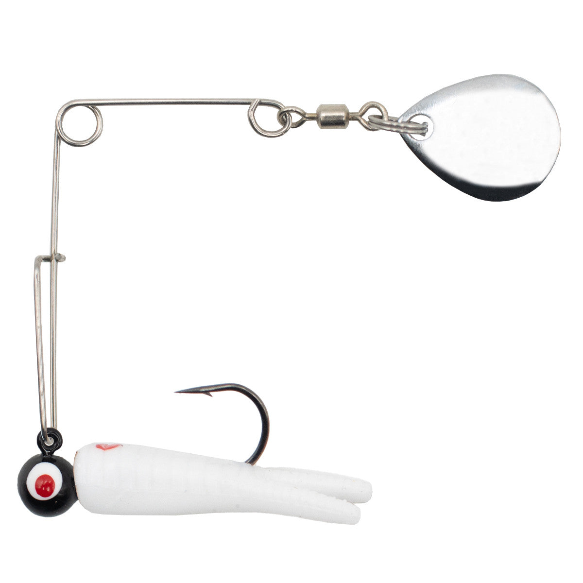 Image of the Rogers Sporting Goods Lil' Bee Split Tail in White-Red Dot