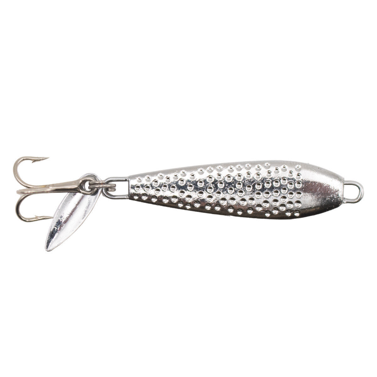Image of the Rogers Pepper Fin Jigging Spoon in Silver.