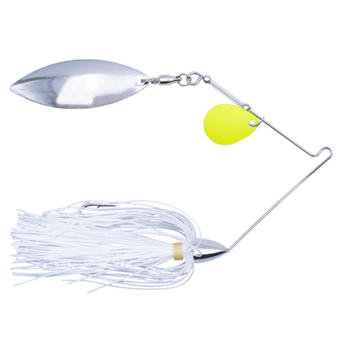 image of Rogers Colorado Willow GO-2 Spinnerbait, Painted Blades in White.