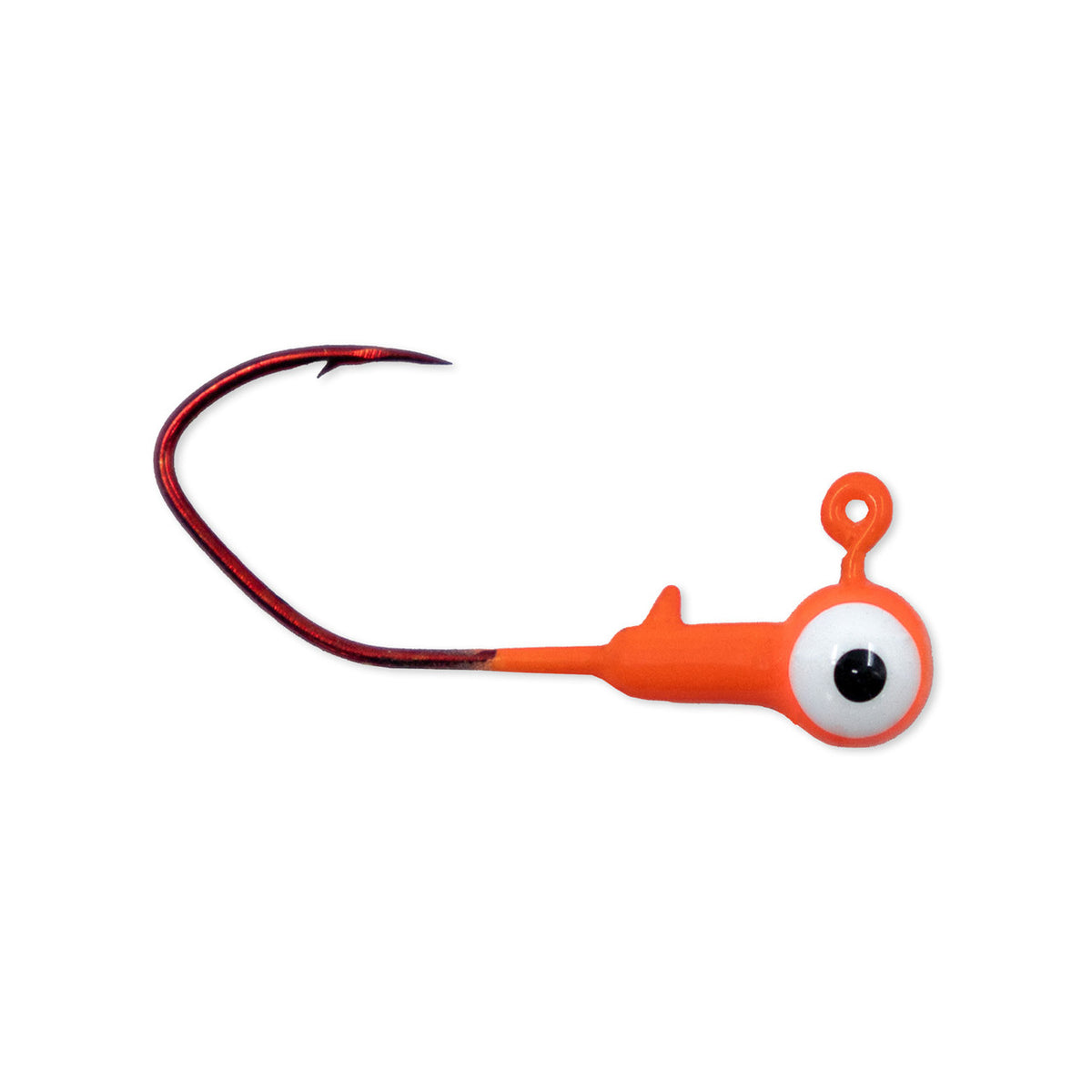 Image of Rogers Sickle Hook Crappie Jigs 1/16 oz. in Orange - White Eye