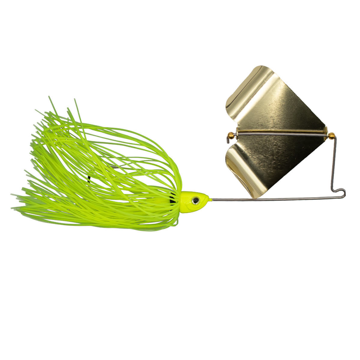 Rogers Sporting Goods Shifty Buzz Bait with Gold Blade Image in Chartreuse
