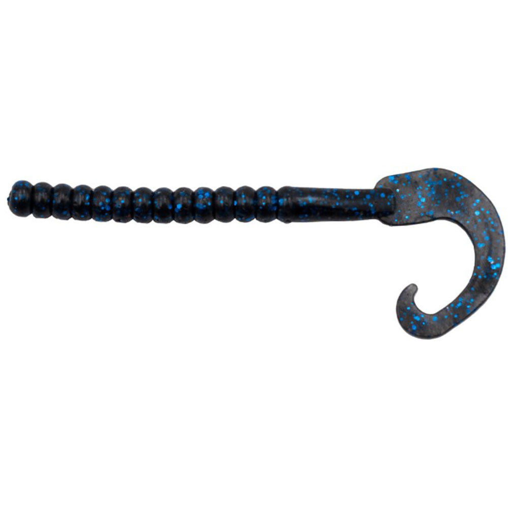 Rogers Torment Ribbontail Worm, 24 Pack image in Black Blue Flake