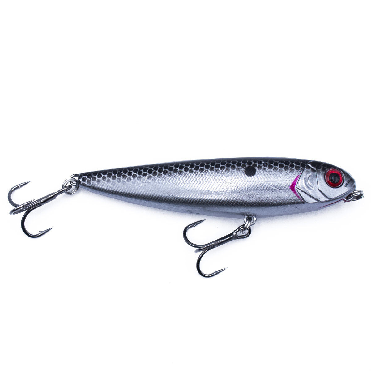 Rogers Ramble 90 Topwater Lure image in Chrome Black Back